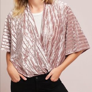 Anthro Do Everything in Love Sophie Velvet Kimono